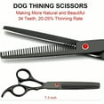 thumbnail image 2 of Profional Dog Grooming Scissors Kit Black 6 in 1 Dog Shears for Grooming 6CR Premium Stainl Steel Grooming Scissors Kit for Dogs Cat Pet, 2 of 8