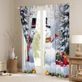 thumbnail image 3 of Castle Fairy Teens Kawaii Snowman Curtains Pack of 2 (42x84 Each),Cardinal Bird Curtains Blackout,Merry Christmas Bedroom Curtains,Super Cozy Room Decor, 3 of 6