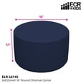 thumbnail image 2 of SoftZone® 18in Round Ottoman Junior - Navy, 2 of 2