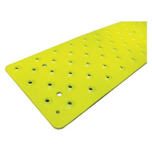 Stair Tread Cover Aluminum Yellow, 36 in W x 3/32 in Thick