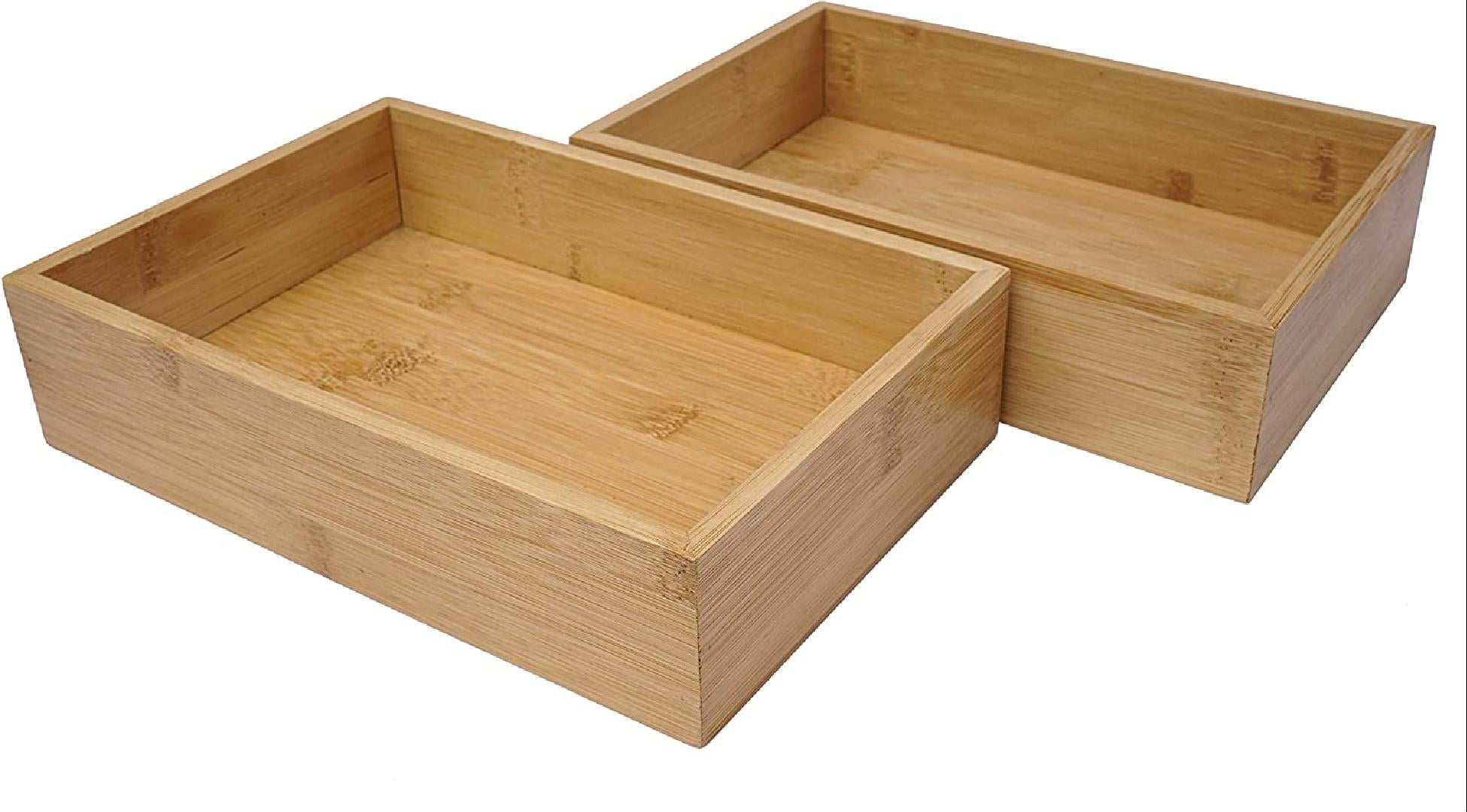 Drawer Organizer and Storage Tray Box Dividers Set Made of