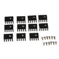 thumbnail image 4 of shamjina 4x10 Pcs 20x15x10mm Black Aluminum with Screws for TO-220, 4 of 8