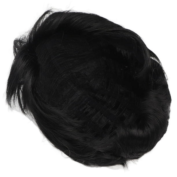 Men's short black wig online