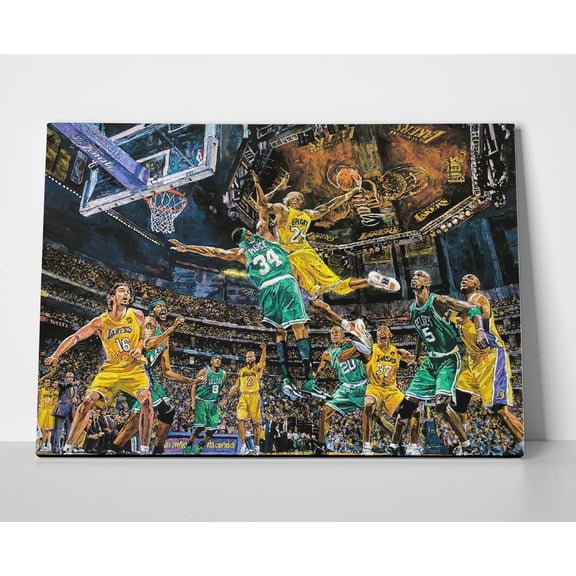 Kobe Bryant Dunk Painting Poster or Wrapped Canvas