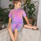 thumbnail image 4 of Balery Colorful Glitters Conjunto de Pijama Infantil de Manga Corta con Estampado – Ropa de Dormir de Algodón Suave-Small, 4 of 6
