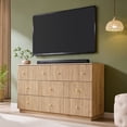 thumbnail image 4 of Aitjunz Fluted 8 Drawers Dresser for bedroom, Wood Chest of Drawers with Deep Storage, Tall Modern Bedroom Chest for Closet Hallway, Entryway, Living Room, 4 of 7