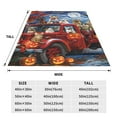 thumbnail image 3 of Fuzoiu Halloween Pets Pumpkins Print Ultra-Soft Micro Fleece Blanket,All Seasons Flannel Throw, Lightweight Blanket for Bed, Sofa, Couch, Movie Night, Camping, and Travel-60"x50", 3 of 7