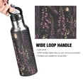 thumbnail image 4 of Yayeee 20oz Insulated Water Bottle Double Wall Stainless Steel with Flip Straw Lid, Dark Gothic Floral, 4 of 7