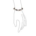 thumbnail image 4 of Bling Jewelry Womens Brown Tiger Eye Pave Crystal Beads Shamballa Bracelet Black Cord, 4 of 5