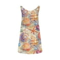 thumbnail image 4 of Giftesty Summer Dresses for Women Sleeveless Round Neck Printed Casual Daily Beach Medium Style Dress, 4 of 5