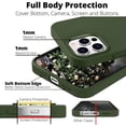 thumbnail image 3 of Silicone Case for iPhone 13 Pro - Shock-Absorbent- Liquid silicone case Compatible with iPhone 13 Pro (6.1 inch) Green Color, 3 of 6