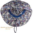 thumbnail image 4 of Sombrero para el sol para mujer, protección solar Upf50+, sombrero de cúpula de playa plegable de verano, gorra de ala ancha para exteriores (1 pieza, azul) TUNC Sencillez, 4 of 5
