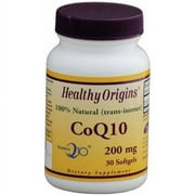 Healthy Origins CoQ10, Kaneka Q10, 100% Natural, 200mg, 30 CT