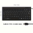 thumbnail image 1 of [10 Inch USB Wired Keyboard] 10 Inch Keyboard Portable Office Thin and Light Notebook Computer Device External USB Wired Keyboard, 1 of 13
