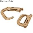 thumbnail image 2 of 2Pcs Tactical Military Carabiner Clip Climbing Molle Bag D-Ring Buckle Keyring, 2 of 11