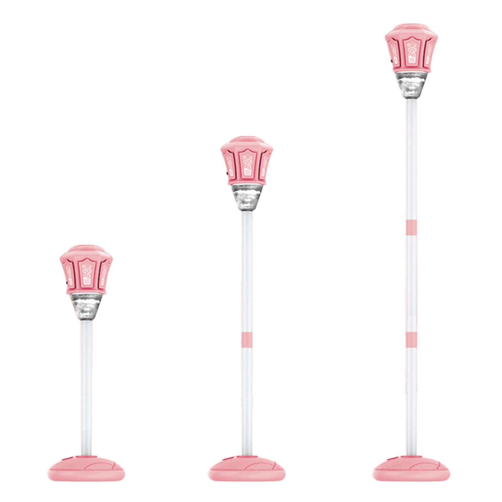 ZhangC Automatic Bubble Machine with Lights, Rechargeable Standing Bubble Maker, Adjustable Height Street Light for Outdoor Garden, Patio, Wedding, Party and Event Decor(Pink)