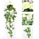 thumbnail image 1 of Rosa Artificial de Imitación de 95 Cm | Rosas Artificiales de Plástico con Pétalos En Capas | Planta Decorativa Flexible para Cubrir Conductos de Techo de Sala de Estar | Guirnalda Floral Artificial, 1 of 5