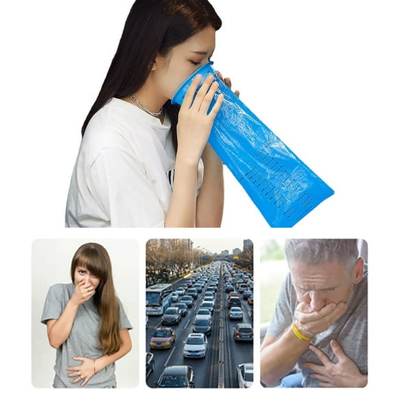 Car Emergency Disposable Vomit & Toilet Bags For Long Trips With Kids & Adults Small Waste Liners Kitchen Tall Bags Unscented Small Bags Yard Bag Holder Recycle Bag