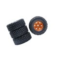 thumbnail image 1 of 4 Pcs Pneus de Roue en Caoutchouc 1/24 pour Modèle Axial SCX24 mini 1 24 Buggy Accessoires DIY Doré, 1 of 9