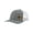 German Shepherd Heather Grey/White, variant on Men's Embroidered German Shepherd Outline Dog Breed Mesh Back Trucker Hat, Heather Grey/American Flag