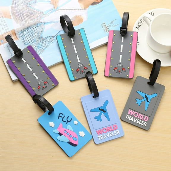 FESTFENDS 4Pcs Luggage Tags Interesting Baggage Label Fun Luggage Tags For Cruise Ship Travel