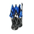 thumbnail image 4 of Folding Trolley, Heavy-Duty Shopping Cart, Independent Portable Outdoor Trolley, Blue, 4 of 9