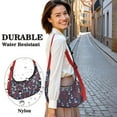 thumbnail image 5 of Nautical Themed Hobo Bag for Women – Water-Resistant Shoulder Tote with Ocean Waves, Compass, & Sailing Ship Pattern, Lightweight Durable Purse Ideal for Beach, Marine & Summer Travel, 5 of 5