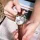 thumbnail image 3 of Reloj De Cuarzo Hombre Lige LG8970 Pulsera De Cuero Correa Marrón Bisel Dorado Fondo Blanco Quartz 3 ATM 22mm Anchura Wristwatch, 3 of 8