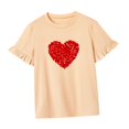thumbnail image 4 of Camiseta para mujer con cuello redondo, camiseta básica para desplazarse en la playa, regalo del día de San Valentín XL, 4 of 8