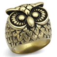 thumbnail image 1 of Alamode TK2468-8 Men IP Antique Copper Stainless Steel Ring with Epoxy in Jet - Size 8, 1 of 1