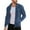 Navy, variant on QHFBli Weekend Outfit Jacket Men Men's Solid Color Stand Collar Zip Up Casual Jacket Lightweight Outdoor Autumn Coat for Daily Wear