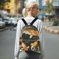 thumbnail image 7 of FORMRS Mini Backpack Purse for Women Travel Daypack Casual Shoulder Bag, Fish Pattern, 7 of 7