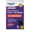 Equate Non-Drowsy Black Elderberry Homeopathic Cold + Flu Relief, 30 Count