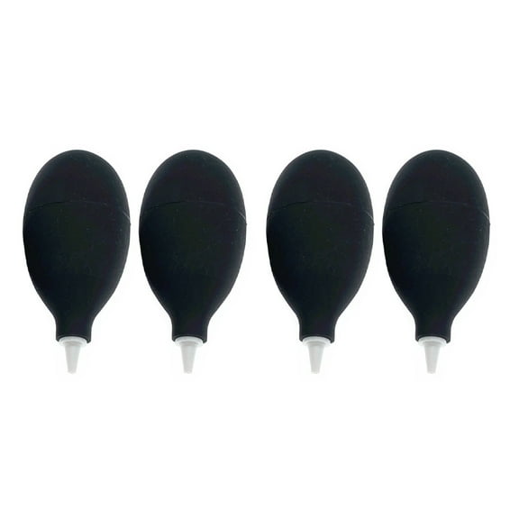 Masteelf 4pcs Camera Cleaning Blowing Ball Succulent Plant Dust Blower Squeeze Suction Bulb (Black)