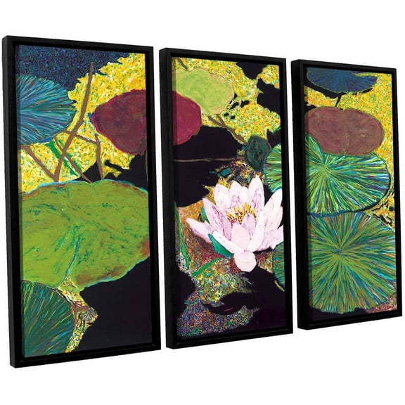 ArtWall Allan Friedlander "Steamy Pond" 3-Piece Floater-framed Canvas Set