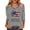 Gray, variant on 4th of July Patriotic Top Women's 3/4 Sleeve V-Neck Tee American Flag Print We The People 250 Years of Freedom Casual Shirt USA 250th Anniversary Independence Day Blouse Black L