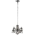 thumbnail image 2 of Elegant Lighting Rococo 15" 4 Light Royal Crystal Chandelier in Silver, 2 of 3