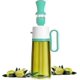 thumbnail image 1 of Olive Oil Dispenser Bottle with 2 in 1 Silicone Brush, Lead-free Glass Syrup Honey Dispenser, Multi-function Drip Free Oil and Vinegar Bottle(550ml, G, 1 of 5