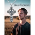 thumbnail image 6 of CACA LADY Cross Necklace for Men I Love You Necklace 100 Languages Projection Necklace 925 Sterling Silver Celtic Cross Pendant Necklace Jewelry Ideal Gifts for Men Bfriend Women Christmas Birthday, 6 of 6