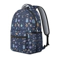 thumbnail image 3 of Celestial Sci-fi Lovers Students Backpack Galaxy Outer Space Nebula Cosmic Design, Durable and Adjustable Strap School Bag, 3 of 5