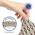thumbnail image 5 of Abstract Office Chair Slipcover, Nested Outlines of Geometric Tribal Rhombus Like Pattern, Protective Stretch Decorative Fabric Cover, Standard Size, Eggshell and Seal Brown, by Ambesonne, 5 of 5