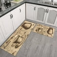 thumbnail image 3 of Coffee Pot Vintage Pattern Kitchen Rugs and Mats Set Of 2,Kitchen Rugs Mats with Dirty Resistance,washable,water Proof,kitchen Mats 17.7x24+17.7x48inch, 3 of 7