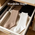thumbnail image 7 of TELOLY 2Pairs Kids Socks,0-6 Months Girl Socks,Double-Needle Ribs Tube Socks,Style1, 7 of 7