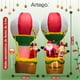 thumbnail image 4 of Inflable de Navidad globo aerostático Artego de Santa y reno 2.8m con LED FIRE, 4 of 8
