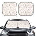 thumbnail image 2 of Fotbe Rabbit Forest 2-Piece Car Windshield Sun Shade | Sun Blocker for Car Windshield | Foldable Automotive Interior Accessories for Sun Protection-Medium, 2 of 7