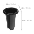 thumbnail image 2 of EXHUMKY 10Ud Macetas De Vivero En Plástico Negro Para Suculentas Y Plantas De Interior Y Exterior, 2 of 8