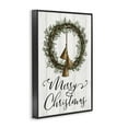 thumbnail image 4 of Stupell Industries Christmas Wreath & Bells Holiday Painting Black Framed Art Prints Wall Art, 20 x 30, 4 of 10