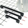 thumbnail image 2 of 128 mm black handles, 10 pieces cabinet handles, furniture handle for kitchen drawer, cupboards (20 screws), 2 of 6