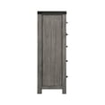 thumbnail image 3 of Picket House Furnishings Montauk Solid Wood 5-Drawer Gentleman's Chest in Gray, 3 of 11