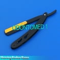 thumbnail image 2 of OdontoMed2011 Black & Gold Combination Stainless Steel Barber Straight Edge Razor, 2 of 2